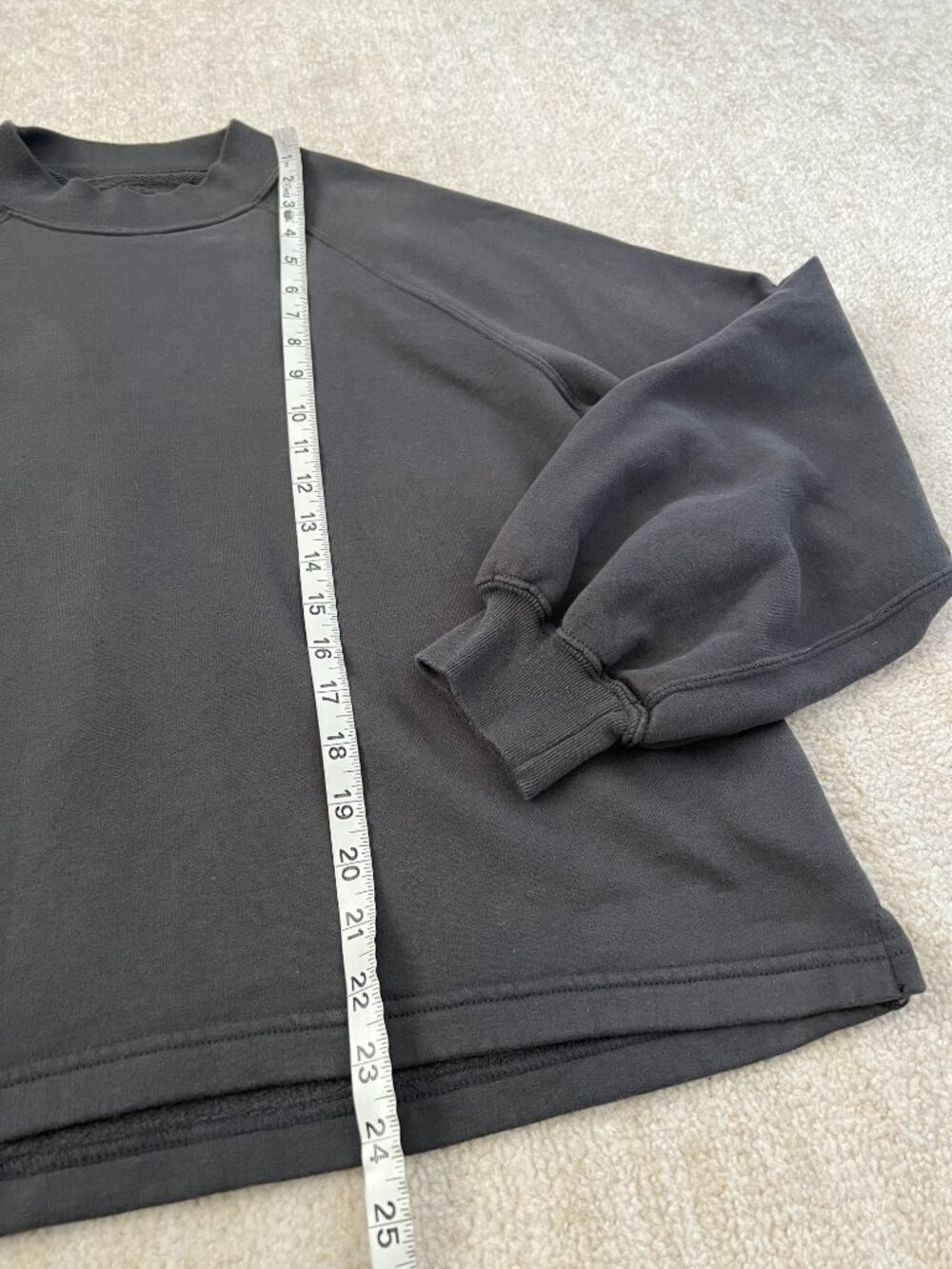 Abercrombie & Fitch Crewneck Soft Collection Gray Cotton Sweatshirt L - Picture 5 of 9
